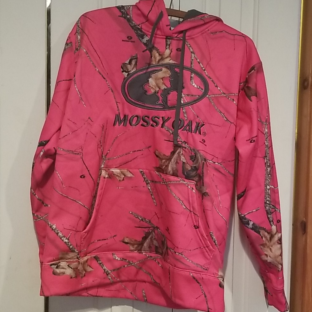 Mossy Oak pink camo hooded sweatshirt